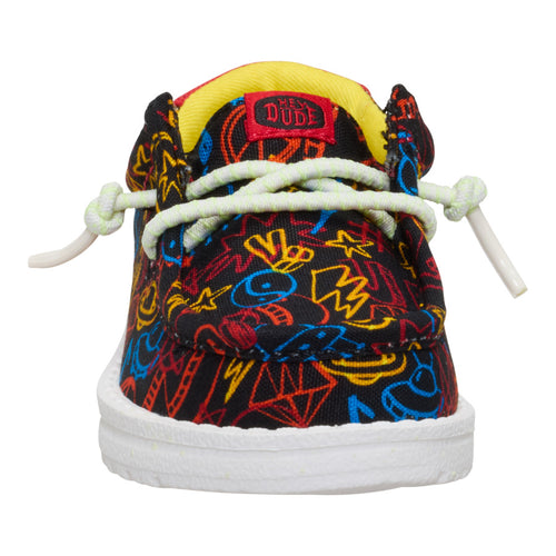 Hey Dude Wally Toddler Space Glow Black/Red