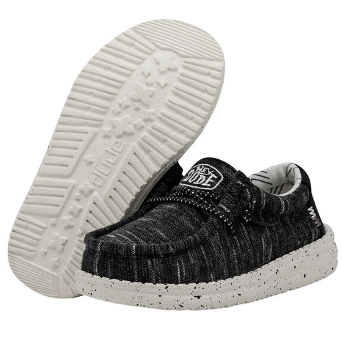 Hey Dude Wally Toddler Stretch Black