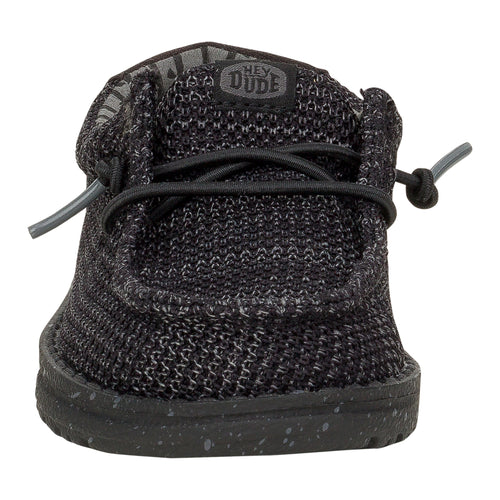 Hey Dude Wally Toddler Stretch Mesh Black/Black