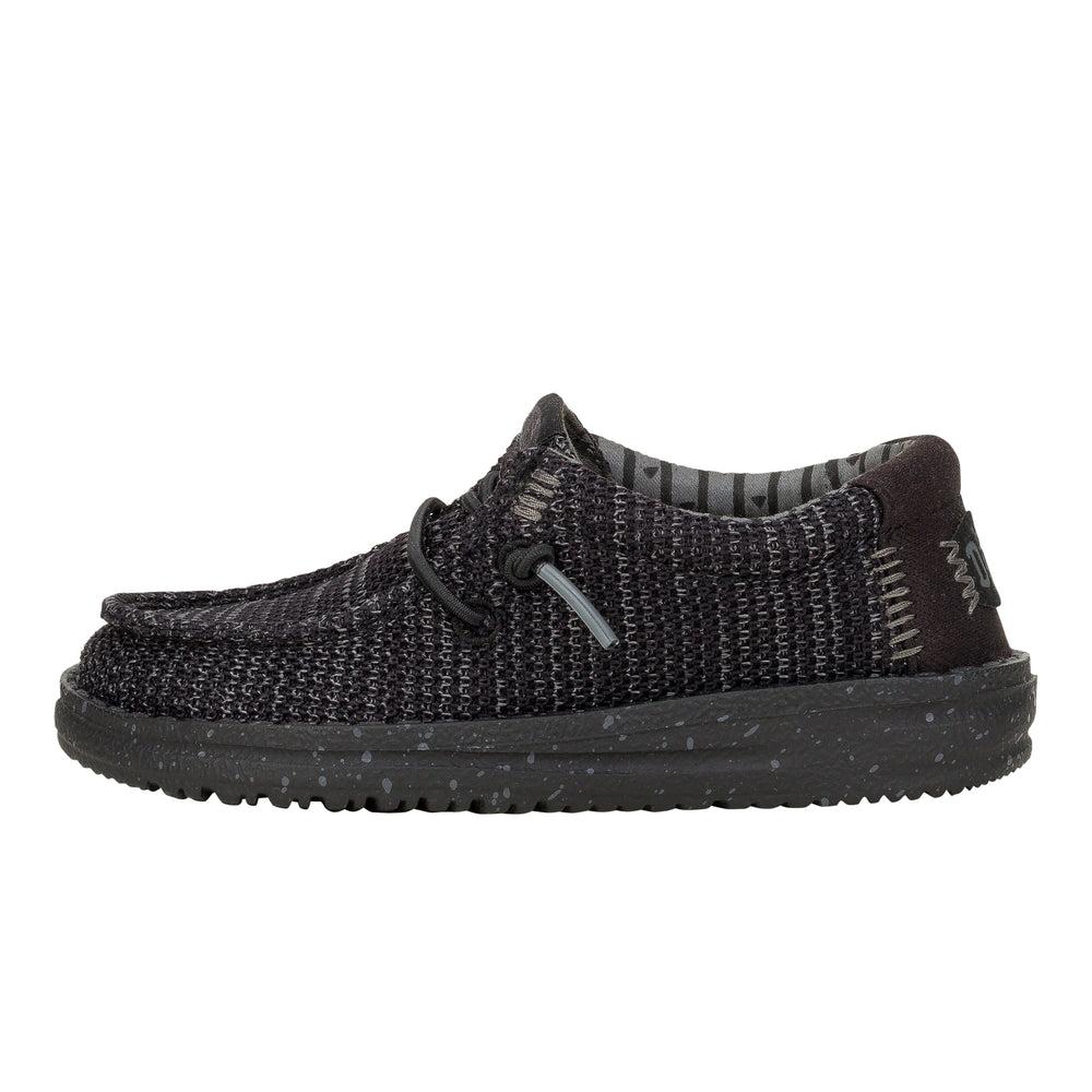 hey dude Wally Toddler Stretch Mesh Black/Black