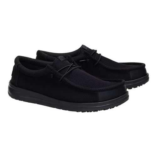 Hey Dude Wally Work CE Slip Resistant Wide Black