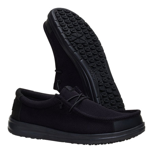 Hey Dude Wally Work CE Slip Resistant Wide Black