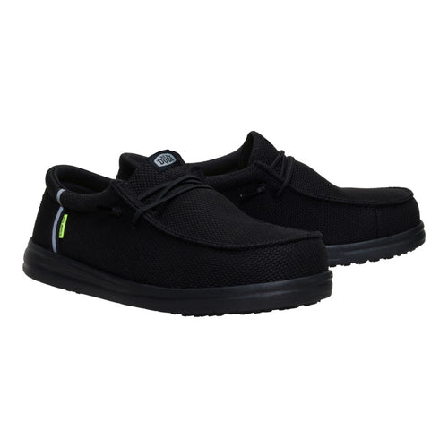 Hey Dude Wally Work Comp Toe Wide Black/Black