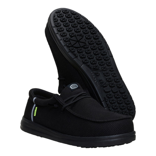 Hey Dude Wally Work Comp Toe Wide Black/Black