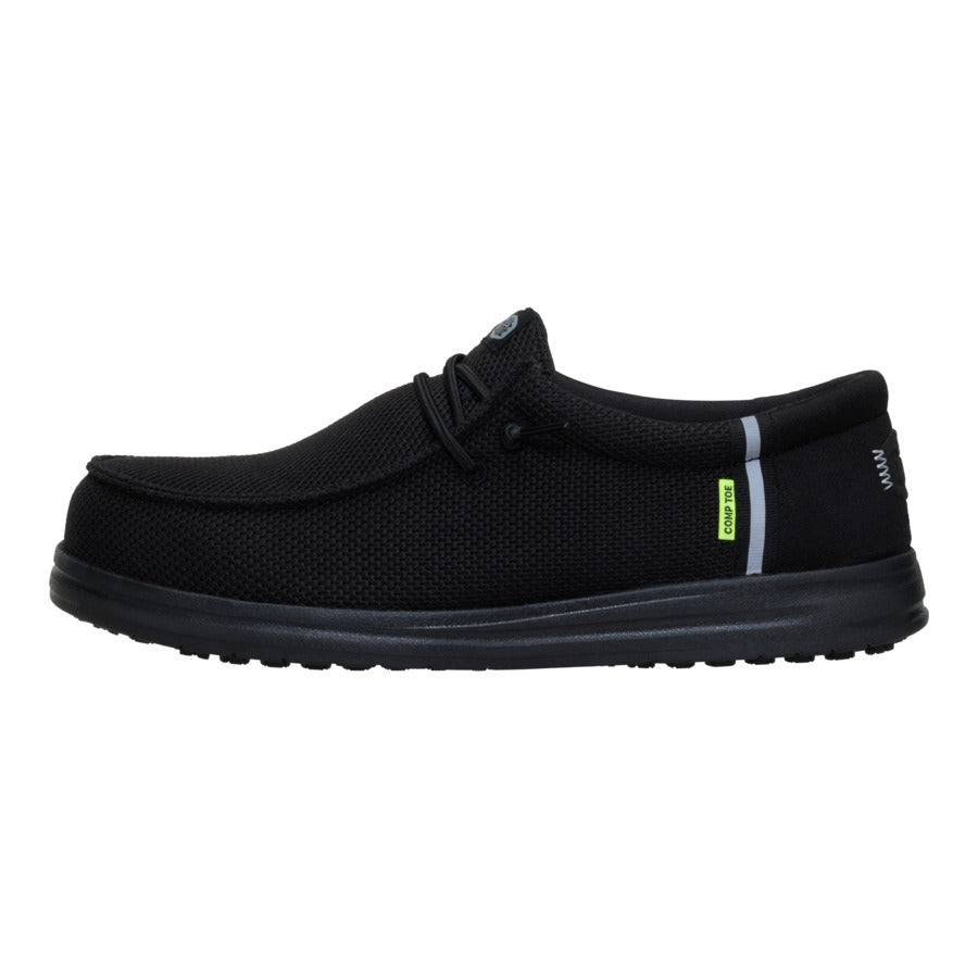 hey dude Wally Work Comp Toe Wide Black/Black