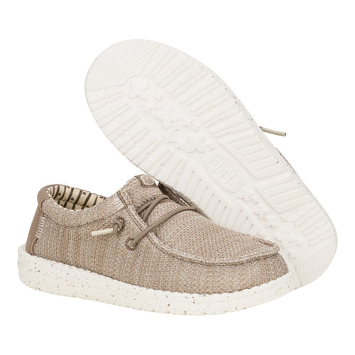 Hey Dude Wally Youth Stretch Sox Walnut