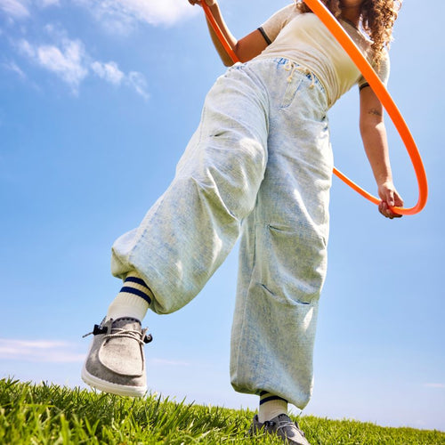 Hey Dude Wendy Chambray Woven Onyx