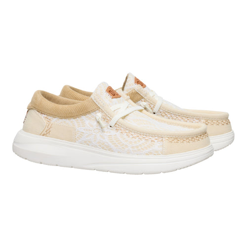 Hey Dude Wendy Comf Patchwork Ivory/Tan