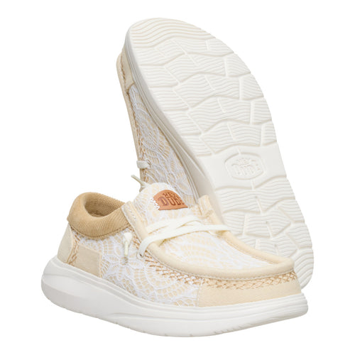 Hey Dude Wendy Comf Patchwork Ivory/Tan