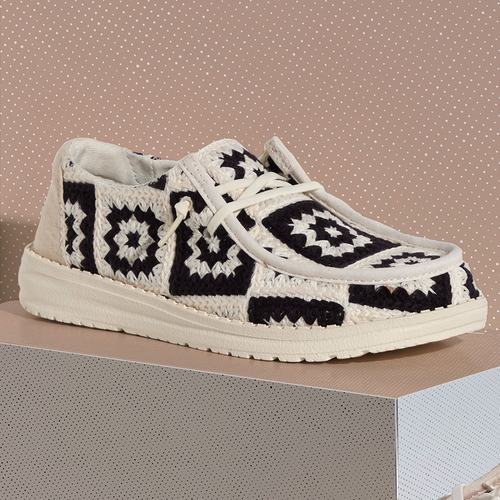 Hey Dude Wendy Cottage Crochet Black/Multi