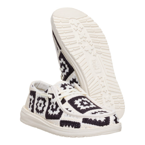 Hey Dude Wendy Cottage Crochet Black/Multi