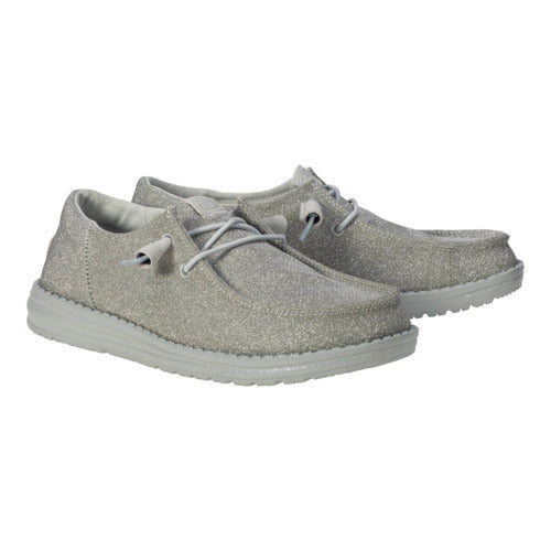 Hey Dude Wendy Funk Holiday Sparkle Silver