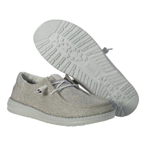 Hey Dude Wendy Funk Holiday Sparkle Silver