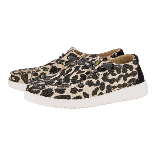 Hey Dude Wendy Leopard Sparkle Leopard Tan