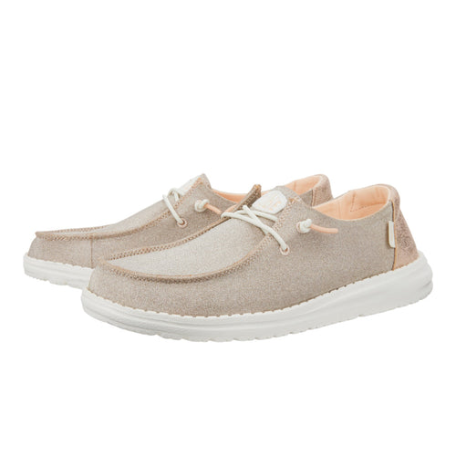 Hey Dude Wendy Metallic Sparkle Rose Gold