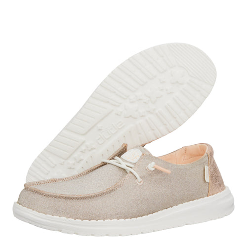 Hey Dude Wendy Metallic Sparkle Rose Gold