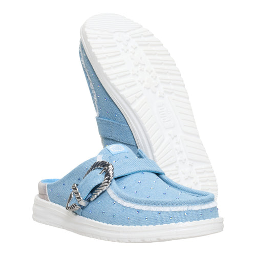 Hey Dude Wendy Slip Buckle Denim Blue/Multi