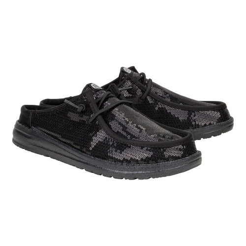 Hey Dude Wendy Slip Sequin Black