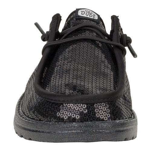 Hey Dude Wendy Slip Sequin Black