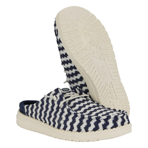 Hey Dude Wendy Slip Terry Stripe Navy Blazer/Egret