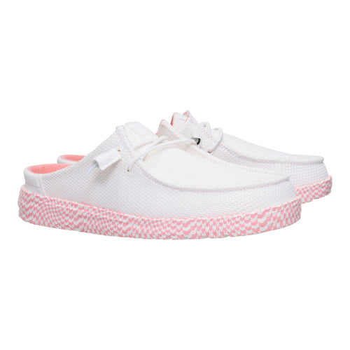 Hey Dude Wendy Slip Warped Geo White/Pink Lemonade