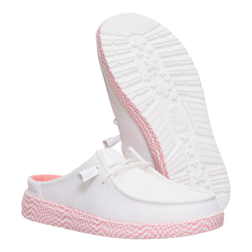 Hey Dude Wendy Slip Warped Geo White/Pink Lemonade