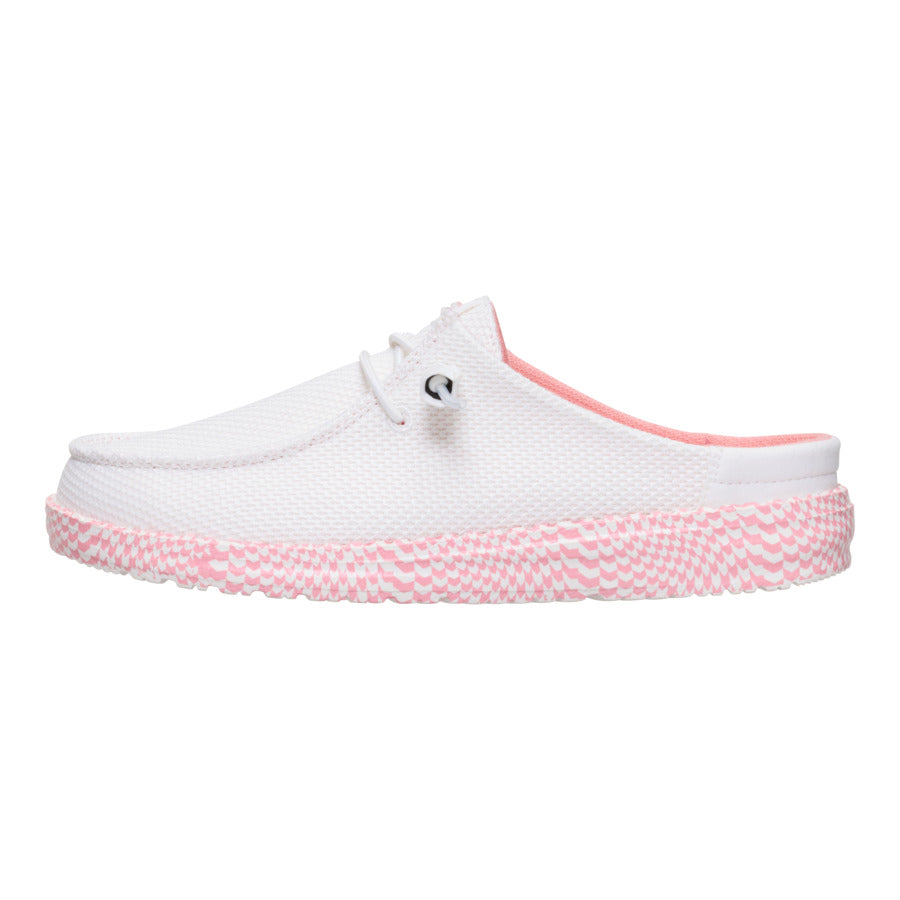 hey dude Wendy Slip Warped Geo White/Pink Lemonade