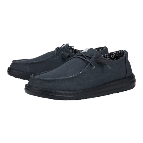 Hey Dude Wendy Stretch Canvas Black/Black