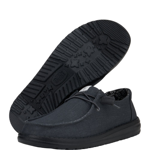 Hey Dude Wendy Stretch Canvas Black/Black