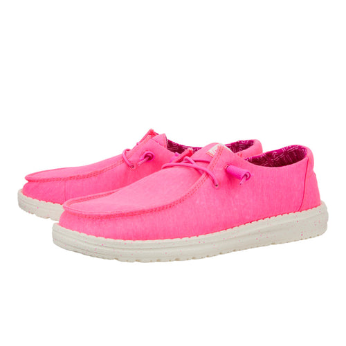 Hey Dude Wendy Stretch Canvas Neon Pink