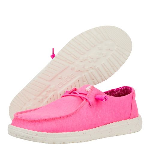 Hey Dude Wendy Stretch Canvas Neon Pink