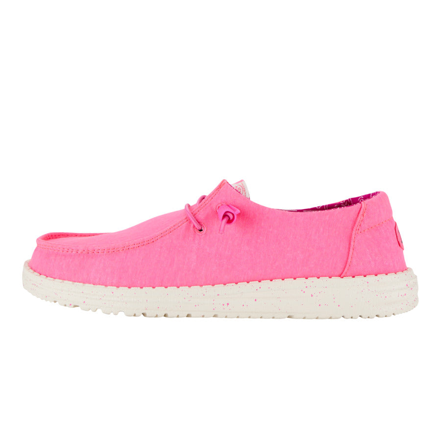 hey dude Wendy Stretch Canvas Neon Pink