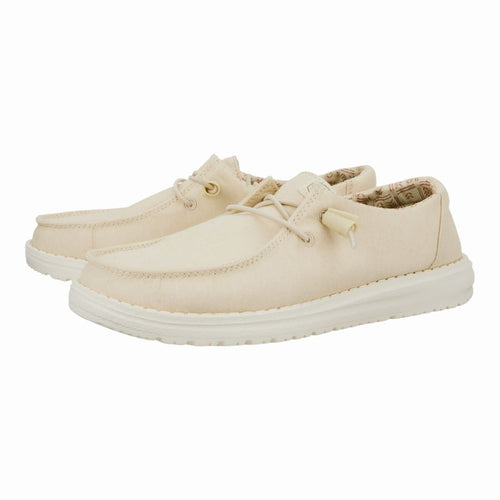 Hey Dude Wendy Stretch Canvas Off White