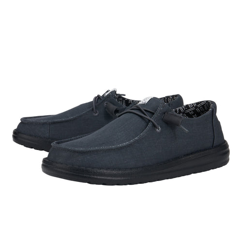 Hey Dude Wendy Stretch Canvas Wide Black/Black