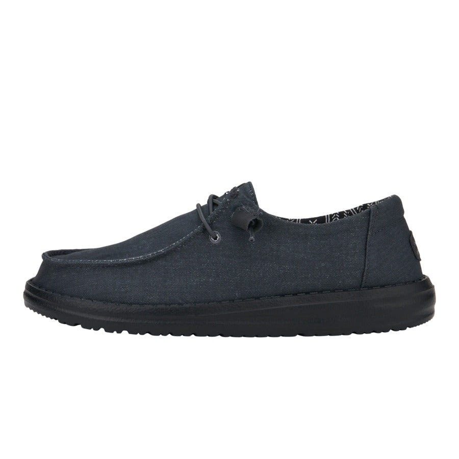 hey dude Wendy Stretch Canvas Wide Black/Black