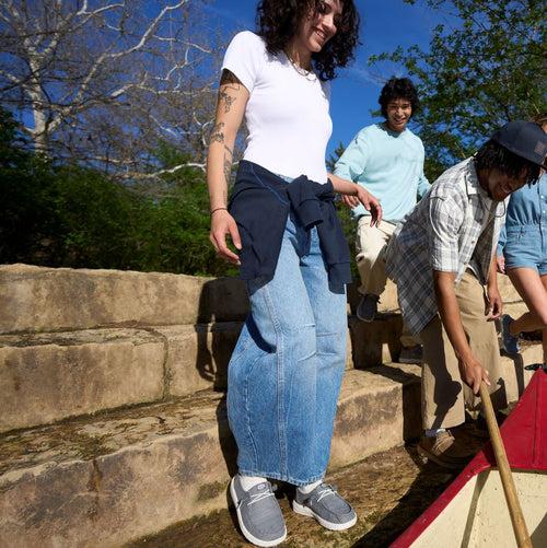 Hey Dude Wendy Stretch Sox Light Grey