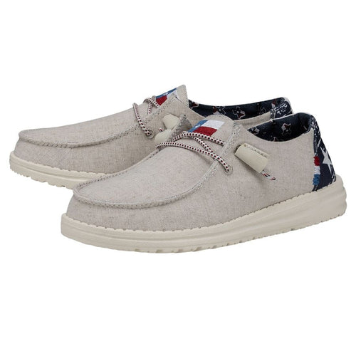 Hey Dude Wendy Texas Canvas Off White