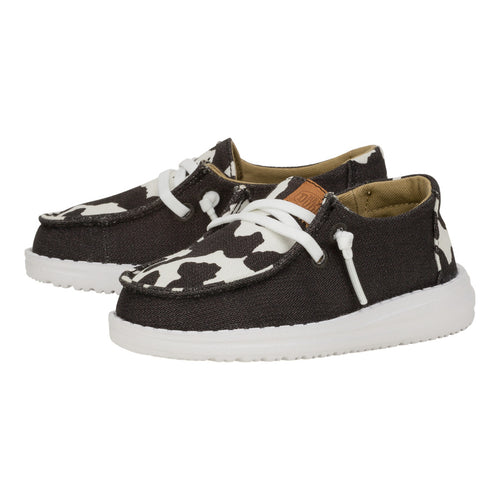 Hey Dude Wendy Toddler Animal Black/Cow