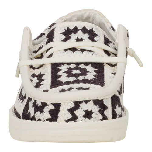 Hey Dude Wendy Youth Cottage Crochet Black/Multi