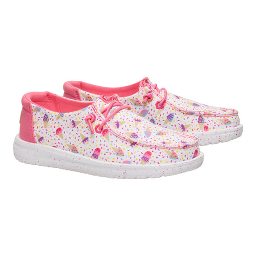 Hey Dude Wendy Youth Ice Cream Social White/Multi