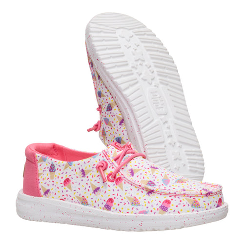 Hey Dude Wendy Youth Ice Cream Social White/Multi
