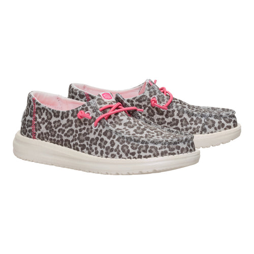Hey Dude Wendy Youth Luxe Leo Natural/Black