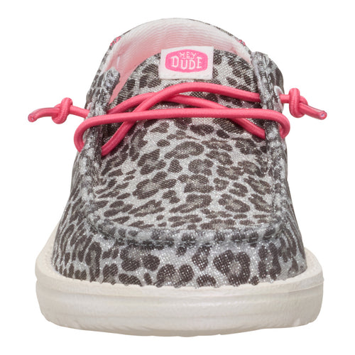 Hey Dude Wendy Youth Luxe Leo Natural/Black