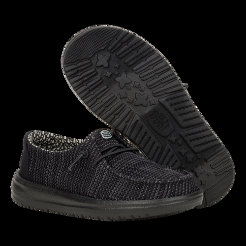 Hey Dude Wendy Youth Stretch Mesh Black/Black