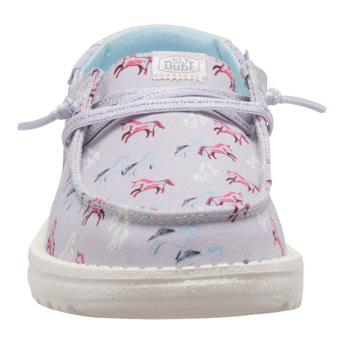 Hey Dude Wendy Youth Unicorn Sparkle Lilac