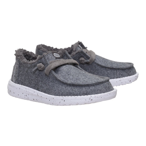 Hey Dude Wendy Youth Wool Cozy Charcoal