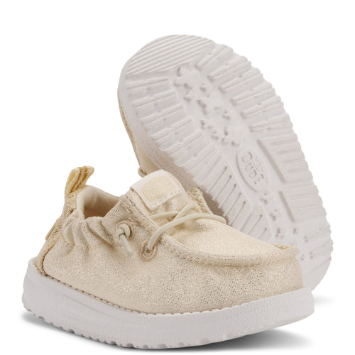 Hey Dude LilDude Infant Slip On Novelty Champagne Glitter