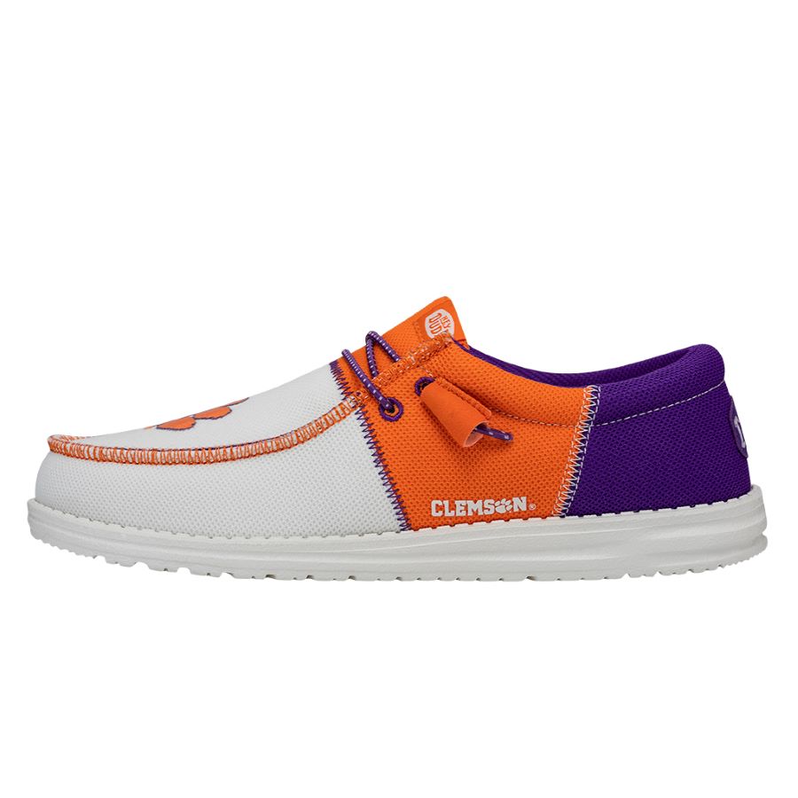 hey dude Men's Wally Tri Clemson Clemson Orange/Purple