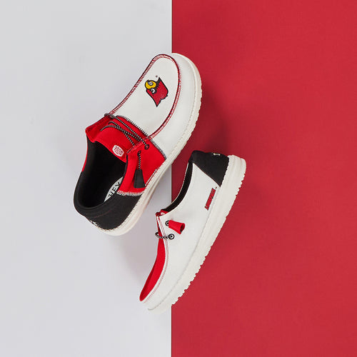 Hey Dude Men's Wally Tri Louisville Cardinals Louisville Red/Black