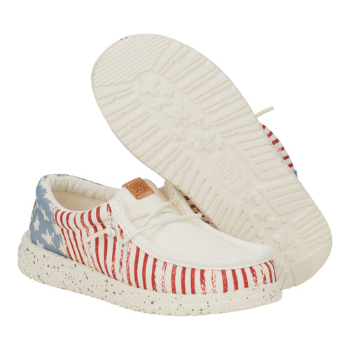 Hey Dude Wally Funk Youth Americana Stars American Flag